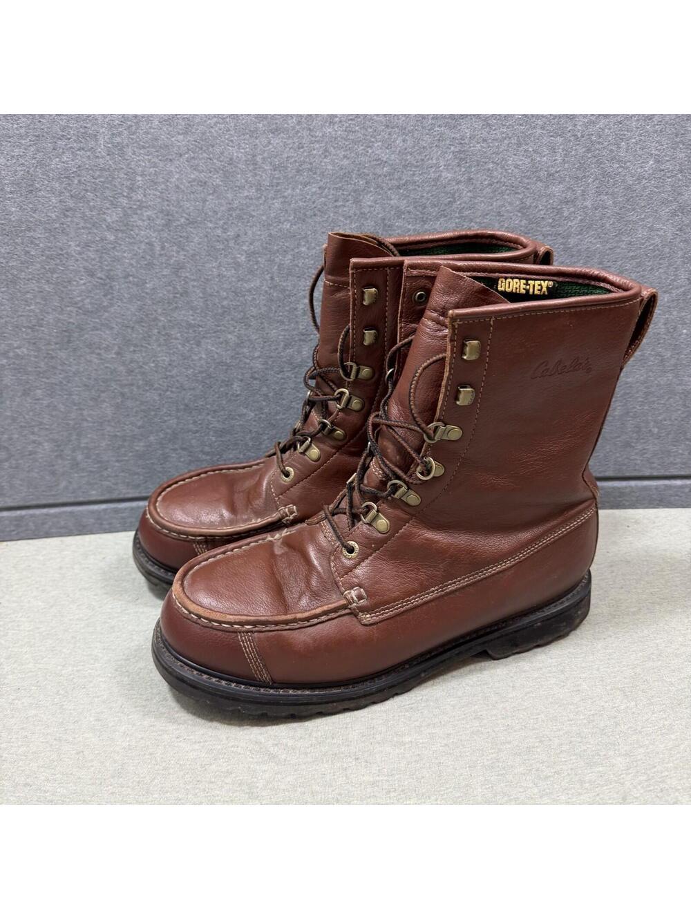 Men's Cabelas Featherlight Gore-Tex Kangaroo Upland Hunting Boots Sz 12